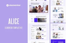 Alice – Anxiety Life Coach Elementor Template Kit.webp