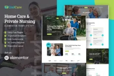 LiniCare - Home Care & Private Nursing Elementor Template Kit.webp